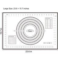 PEGZOS Silicone Pastry Mat &ndash; 23.6&rsquo;&rsquo; x 15.7&rsquo;&rsquo; Non-Slip Sheet Sticks to Countertop for Rolling Dough &amp; Baking in... N6