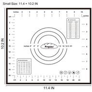 PEGZOS Silicone Pastry Mat &ndash; 23.6&rsquo;&rsquo; x 15.7&rsquo;&rsquo; Non-Slip Sheet Sticks to Countertop for Rolling Dough &amp; Baking in... N14