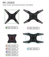Mount-It! TV Wall Mount Full Motion LCD, LED 4K TV Swivel Bracket for 23-55 inch Screen Size, Compatible with... N8