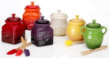 Le Creuset Stoneware 15-Ounce Honey Pot, Dijon N3