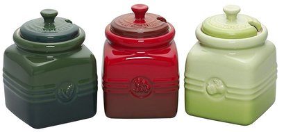 Le Creuset Stoneware 15-Ounce Honey Pot, Dijon N6