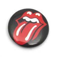 V&amp;A Lips Rolling Stones Pin Badge