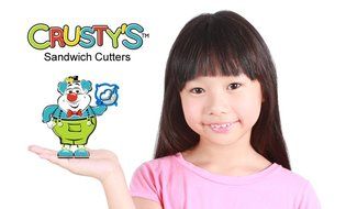 Crusty's Dolphin Sandwich Cutter Stainless Steel Crust &amp; Cookie Cutter - Fun Bites for Kids &amp; Toddlers - Extra... N6