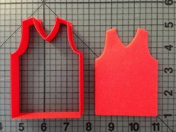 Basketball Jersey 101 Cookie Cutter (5.5 inches) N2