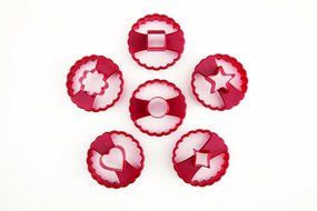 Chicago Metallic Linzer Cookie Cutters Set of 6