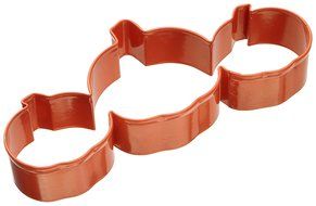 Wilton Bat Candy Corn Pumpkin Metal Cookie Cutter Set N5