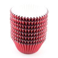Eoonfirst Red Foil Metallic Cupcake Case Liners Baking Muffin Paper Cases 176 Pcs N2