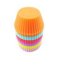 LEMCASE Silicone Baking Cups, Cupcake Liners, Muffin Cup (Set of 24, Round) - Cake and Chocolate Small Pastry... N6