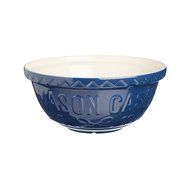 Mason Cash Varsity Ceramic Mixing Bowl, 4-1/4-Quarts, Navy Blue, Cream N4