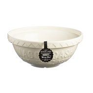Mason Cash Varsity Ceramic Mixing Bowl, 4-1/4-Quarts, Navy Blue, Cream N7