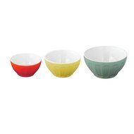 Good Cook OvenFresh Stoneware 3 Piece Mixing Bowl Set, Multicolor