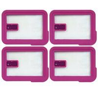 Pyrex 7210-NLC Rectangle Pink 3 Cup Vented No Leak Lid for 7210 Dish (4-Pack)