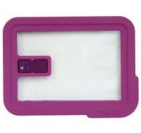 Pyrex 7210-NLC Rectangle Pink 3 Cup Vented No Leak Lid for 7210 Dish (4-Pack) N2