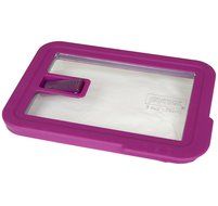 Pyrex 7210-NLC Rectangle Pink 3 Cup Vented No Leak Lid for 7210 Dish (4-Pack) N4