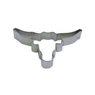 Dress My Cupcake Texas Cattle Longhorn Cookie Cutter, 4-Inch
