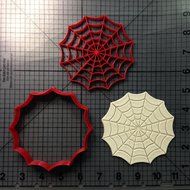 Spider Web Cookie Cutter and Stamp (4 Inches)
