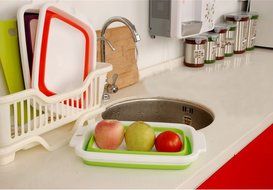 Shipao Collapsible Dish Tub Collapsible Bowl(34.2*22.7*10.5cm) N3