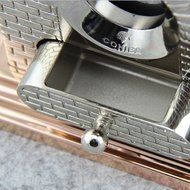 Gadget High-end Luxurious Guillotine Brick House Style Table Cigar Scissor Metal Cigar Cutter with Drawer N3