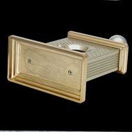 Gadget High-end Luxurious Guillotine Brick House Style Table Cigar Scissor Metal Cigar Cutter with Drawer N5