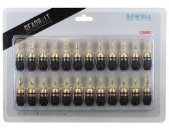 Deadbolt Banana Plugs, 12-pair, By Sewell Direct N8