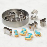 Cake Boss Decorating Tools 9-Piece Stainless Steel Number Fondant and Cookie Cutter Set N2