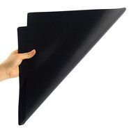 2Pcs Baking Sheet BBQ Grill Mats Reusable Pad NON-Stick Surface Hot Plate Mat Fiberglass Fabric Black 30 x40cm N3