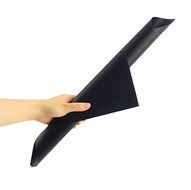 2Pcs Baking Sheet BBQ Grill Mats Reusable Pad NON-Stick Surface Hot Plate Mat Fiberglass Fabric Black 30 x40cm N4