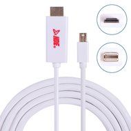HDE 10ft. Mini Display Port Male to HDMI Male Cable Gold Plated Apple MacBook to HDTV Monitor Adapter N2