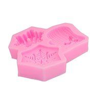 Mr.S Shop 3D Snowflake and Glove Silicone Mold fondant Chocolate Biscuit Candy Ice Moud DIY Cake Decorating Tools N3