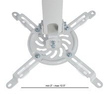 VIVO Universal Extending White Ceiling Projector Mount / Height Adjustable Projection (MOUNT-VP02W) N3