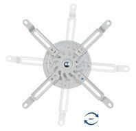 VIVO Universal Extending White Ceiling Projector Mount / Height Adjustable Projection (MOUNT-VP02W) N4