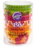 Wilton 415-8121 150-Pack Baking Cup, Dots/Stripes, Standard N6