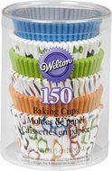 Wilton 415-8121 150-Pack Baking Cup, Dots/Stripes, Standard N8