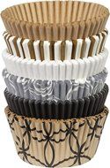 Wilton 415-8121 150-Pack Baking Cup, Dots/Stripes, Standard N10