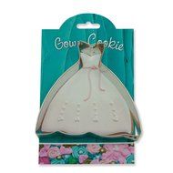 Gown Cookie and Fondant Cutter - Ann Clark - 4.8 Inches - US Tin Plated Steel