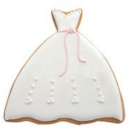 Gown Cookie and Fondant Cutter - Ann Clark - 4.8 Inches - US Tin Plated Steel N2