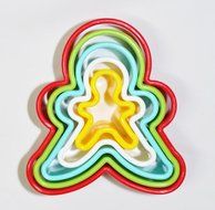 Fantasy Life Cooke Cutter Set The Gingersnap Shape Multi-size Cookie Cutters Biscuit Cutter Set -5pcs N2