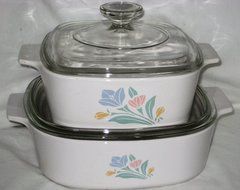 Corning Friendship Pastel Flower Pattern 1.5 Liter &amp; 2 Liter Casserole Baking Dish, 4 Piece Set
