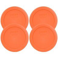 Pyrex Green 2 Cup Round Storage Cover #7200-PC for Glass Bowls, 4 Pack N6