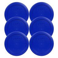 Pyrex Green 2 Cup Round Storage Cover #7200-PC for Glass Bowls, 4 Pack N11