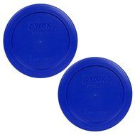 Pyrex Green 2 Cup Round Storage Cover #7200-PC for Glass Bowls, 4 Pack N18