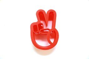 Peace Sign Emoji Cookie Cutter