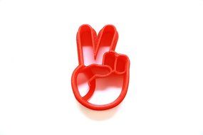 Peace Sign Emoji Cookie Cutter N2