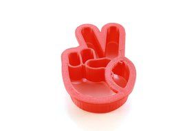 Peace Sign Emoji Cookie Cutter N3