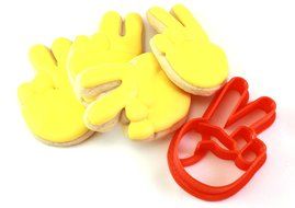 Peace Sign Emoji Cookie Cutter N5