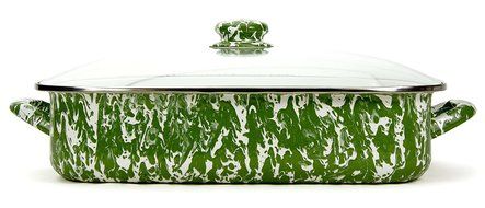 Golden Rabbit Lasagna Pan with Lid, Cobalt N7