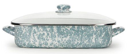 Golden Rabbit Lasagna Pan with Lid, Cobalt N15