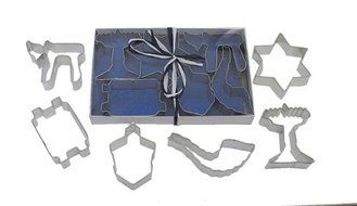 R &amp; M Jewish Holiday 6 Piece Cookie Cutter Set - 4.25" - 3"