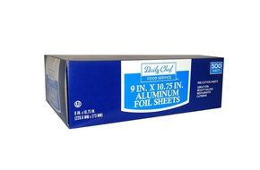 Daily Chef Food Service Aluminum Foil Sheets 500 Sheets