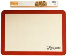 Ludy's Kitchen 3-Pc Silicone Bakeware Set - Professional Grade Silicone Baking Mats - Replaces Parchment Paper... N9